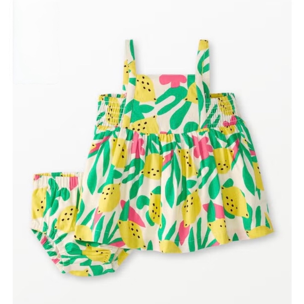 Poplin Dress & Bloomer Set